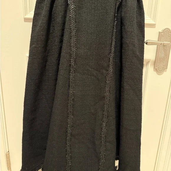 Self Portrait Black Bouclé Sleeveless Midi Dress US2 | Elegant NWOT - Picture 7 of 7